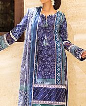 Navy/Denim Blue Cotton Suit- Pakistani Winter Dress