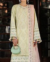 Alizeh Ivory Lawn Suit- Pakistani Lawn Dress