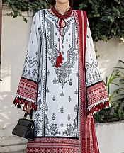 Alizeh Off-white Lawn Suit- Pakistani Designer Lawn Suits