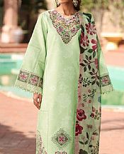 Alizeh Parrot Green Lawn Suit- Pakistani Designer Lawn Suits