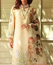 Alizeh Sand Gold Lawn Suit- Pakistani Lawn Dress