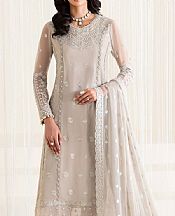 Alizeh Light Grey Chiffon Suit- Pakistani Chiffon Dress