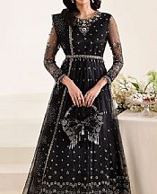 Alizeh Black Net Suit- Pakistani Designer Chiffon Suit