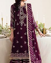 Alizeh Egg Plant Chiffon Suit- Pakistani Chiffon Dress
