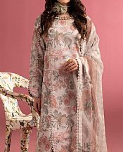 Alizeh Pale Chestnut Lawn Suit- Pakistani Designer Lawn Suits