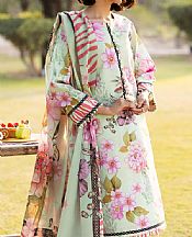 Alizeh Mint Green Lawn Suit- Pakistani Designer Lawn Suits