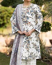 Alizeh Off-white Lawn Suit- Pakistani Lawn Dress