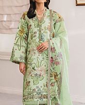 Alizeh Light Green Lawn Suit- Pakistani Designer Lawn Suits