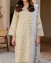Alizeh Ivory Lawn Suit- Pakistani Designer Lawn Suits