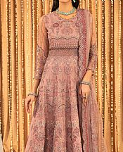 Alizeh Tea Pink Net Suit- Pakistani Designer Chiffon Suit