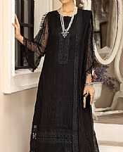 Alizeh Black Chiffon Suit- Pakistani Designer Chiffon Suit