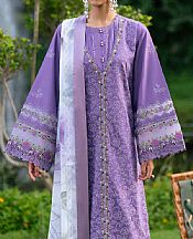 Alizeh Lilac Lawn Suit- Pakistani Designer Lawn Suits