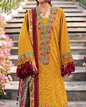 Alizeh Orange Lawn Suit- Pakistani Lawn Dress
