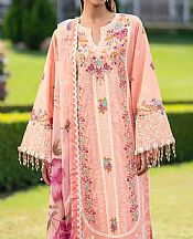 Alizeh Light Salmon Pink Lawn Suit- Pakistani Designer Lawn Suits