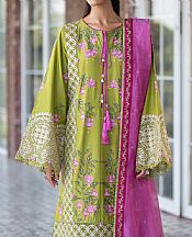 Alizeh Apple Green Lawn Suit- Pakistani Lawn Dress