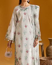 Alizeh Pastel Grey Lawn Suit- Pakistani Lawn Dress