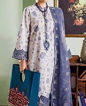 Alizeh Off White Lawn Suit- Pakistani Lawn Dress