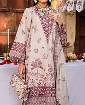 Alizeh Ivory Lawn Suit- Pakistani Designer Lawn Suits