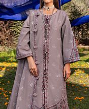 Alizeh Dusty Grey Lawn Suit- Pakistani Designer Lawn Suits