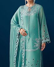 Sea Green Chiffon Suit