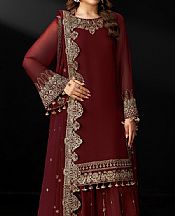 Maroon Chiffon Suit
