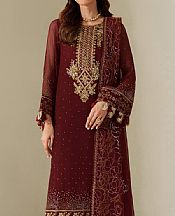 Maroon Chiffon Suit