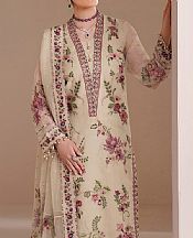 Beige Chiffon Suit