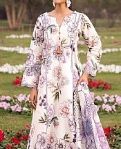 Alizeh White Lawn Suit- Pakistani Designer Lawn Suits