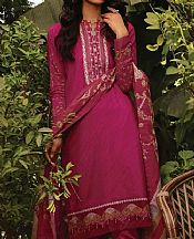 Magenta Lawn Suit (2 Pcs)- Pakistani Designer Lawn Dress