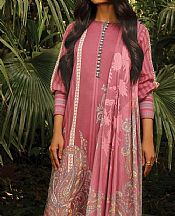 Tea Pink Lawn Suit (2 Pcs)- Pakistani Lawn Dress
