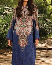 Zinc Blue Lawn Suit (2 Pcs)- Pakistani Designer Lawn Dress