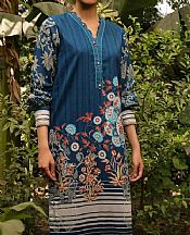 Teal Blue Lawn Kurti- Pakistani Lawn Dress
