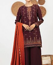 Burgundy Jacquard Suit- Pakistani Winter Clothing