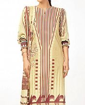 Alkaram Cream Cambric Suit- Pakistani Winter Clothing