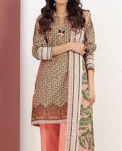 Alkaram Tea Pink Cambric Suit (2 Pcs)- Pakistani Lawn Dress