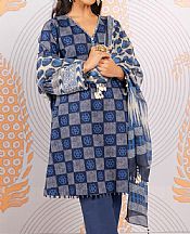 Alkaram Navy Blue Dobby Suit- Pakistani Winter Dress