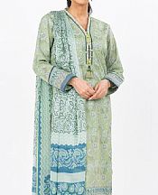 Alkaram Light Green Cambric Suit- Pakistani Winter Clothing