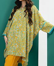 Alkaram Mustard Cambric Kurti