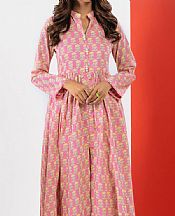 Alkaram Light Pink Cambric Kurti- Pakistani Lawn Dress