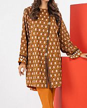 Alkaram Orange Cambric Kurti- Pakistani Lawn Dress