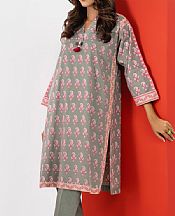Alkaram Grey Cambric Kurti- Pakistani Lawn Dress
