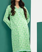 Alkaram Mint Green Cambric Kurti- Pakistani Lawn Dress