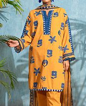 Alkaram Mustard Viscose Suit- Pakistani Lawn Dress