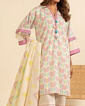 Alkaram Cream Cambric Suit- Pakistani Winter Clothing