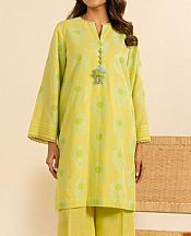 Alkaram Lime Blue Cambric Suit (2 Pcs)- Pakistani Winter Dress