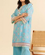 Alkaram Dark Turquoise Cambric Suit (2 Pcs)- Pakistani Winter Clothing