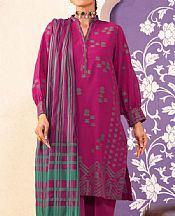Alkaram Dark Fuchsia Jacquard Suit- Pakistani Designer Lawn Suits