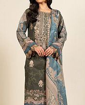 Alkaram Lunar Green Lawn Suit- Pakistani Designer Lawn Suits
