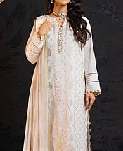 Alkaram White Lawn Suit- Pakistani Designer Chiffon Suit
