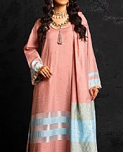 Alkaram Sweet Pink Yarn Dyed Suit (2 pcs)- Pakistani Designer Chiffon Suit